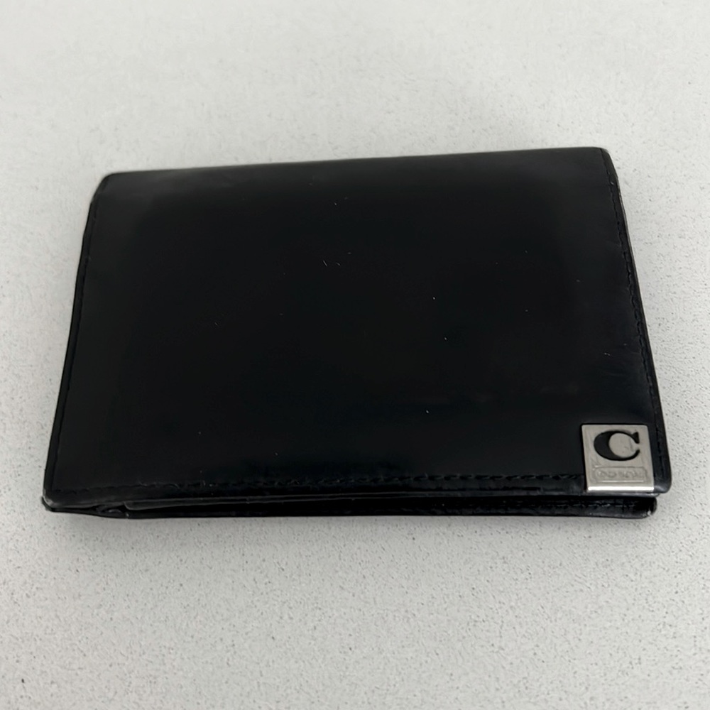 Coach Men Black Leather Wallet